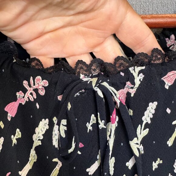 90s Vintage Flower 100% Rayon Short Cap Sleeve Bias Cut Maxi Dress Plus Size 16 - Picture 4 of 12